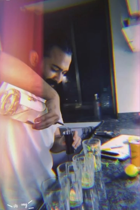 Behind the bar